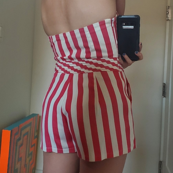 Super Cute Strapless Candy Striper Romper - Picture 13 of 13